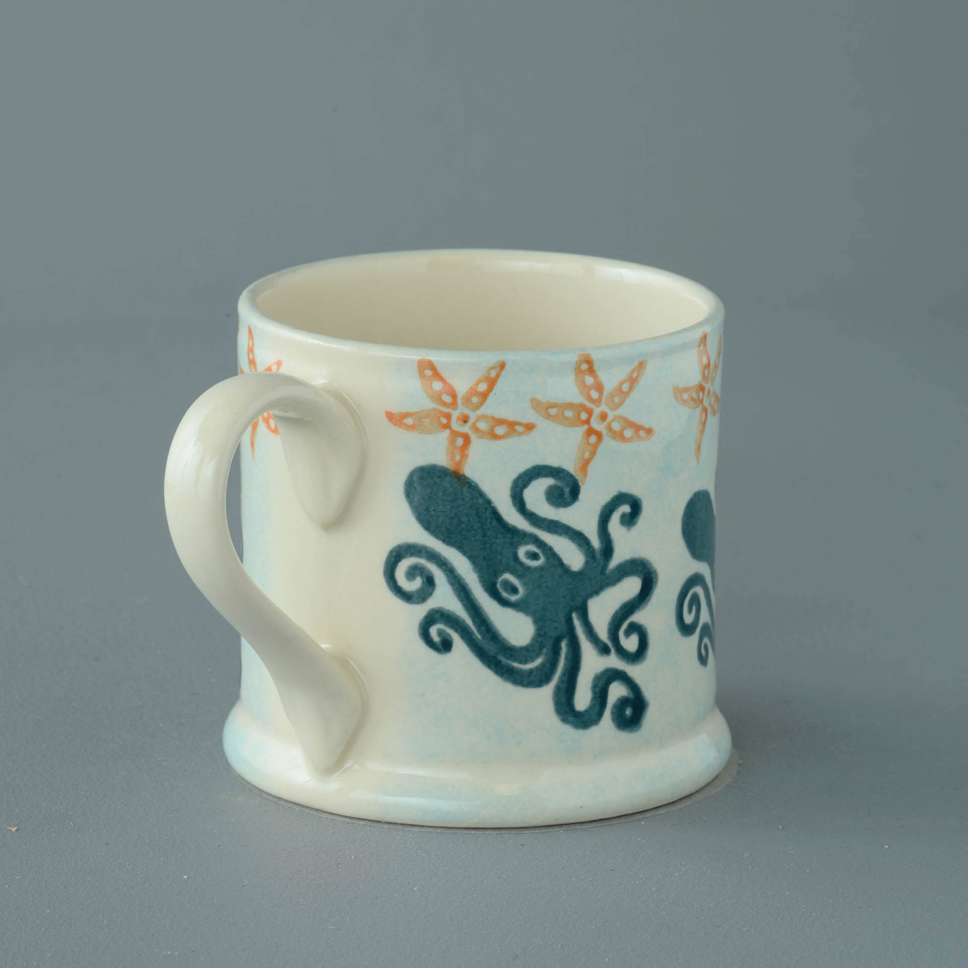 Mug Large Squid and starfish | Brixton Pottery