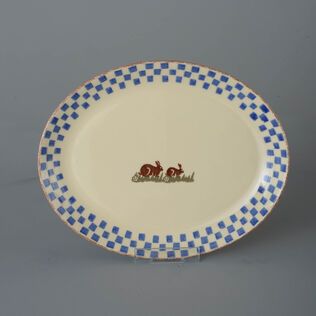 Oval Plate Large Rabbit
