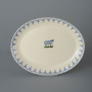 Oval Plate Large Sheep